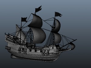 sailing ship 3D मॉडल
