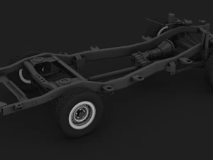 섀시 및 바퀴 toyota lc 80-105 3D 모델