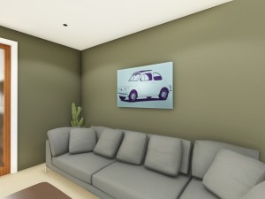 canvas wall art 3D Model