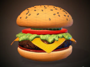 Hamburger 3D Modell