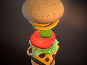 hamburger 3D 모델