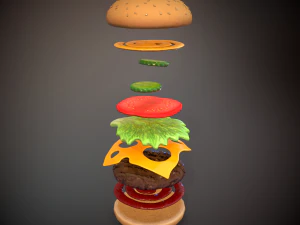 hamburger 3D Model