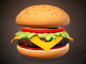 hamburger 3D 모델