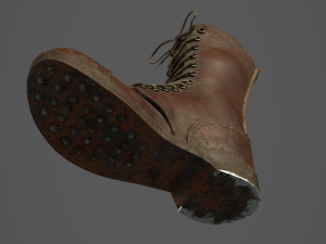 ww2 army boot 3D 模型
