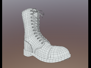 ww2 army boot 3D 模型
