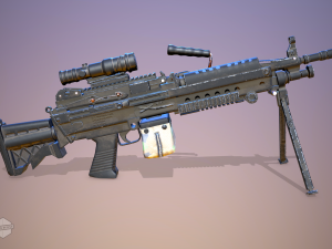 m249 machine 3D 模型