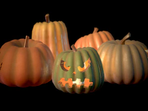 latarnie z dyni Model 3D