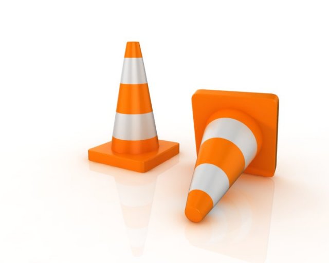 cone road signs 3D Model .c4d .max .obj .3ds .fbx .stl .blend 