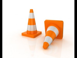cone road signs 3D Model