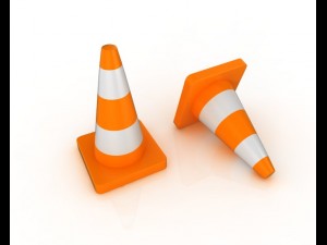 cone road signs 3D Model