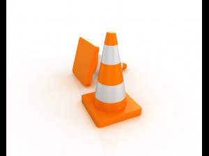 cone road signs 3D Model