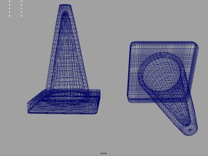 cone road signs 3D Model