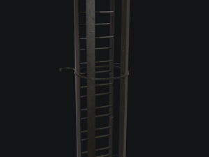 game ready fire-emergency ladders with maps 3D-Modell