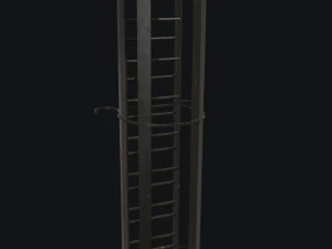 game ready fire-emergency ladders with maps 3D Model