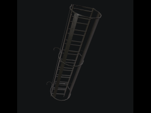 game ready fire-emergency ladders with maps 3D-Modell