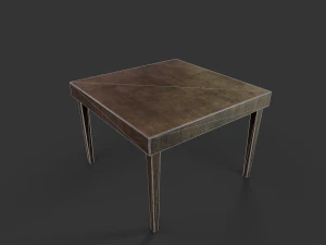 old wooden table 3D Model