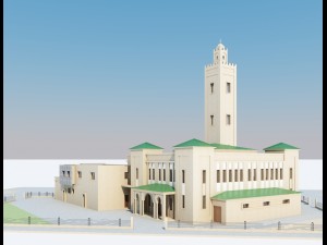 moroccan mosque 3D मॉडल