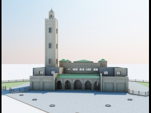 moroccan mosque Modelo 3D