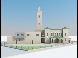 moroccan mosque Modelo 3D