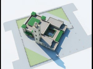 moroccan mosque 3D Model