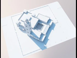 moroccan mosque 3D Model
