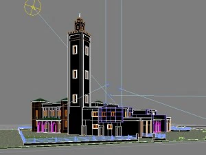 moroccan mosque 3D Model