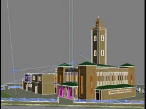 moroccan mosque 3D Model