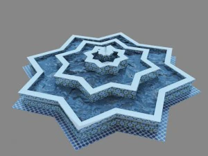 traditional fountain of morocco 3D Model