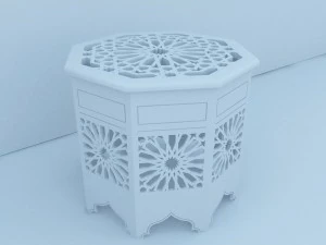 पारंपरिक मोरक्कन टेबल 3D मॉडल
