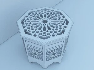 पारंपरिक मोरक्कन टेबल 3D मॉडल