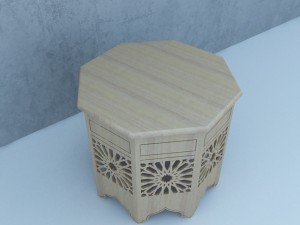 traditional moroccan table 3D Model