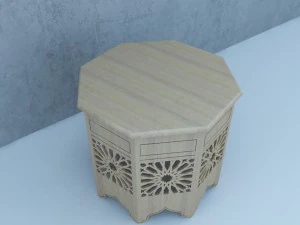 mesa tradicional marroqu&iacute; Modelo 3D