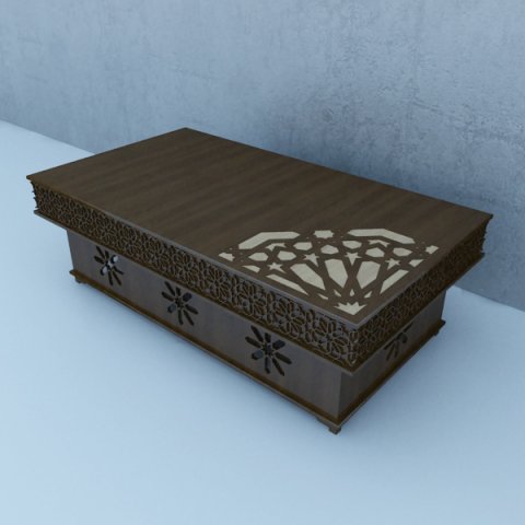 traditional moroccan table Model 3D .c4d .max .obj .3ds .fbx .stl .blend 