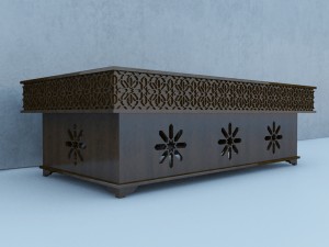 traditional moroccan table Model 3D