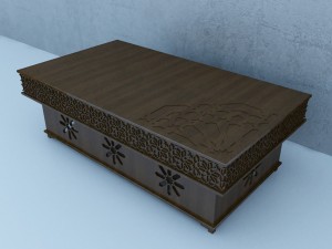 traditional moroccan table Model 3D