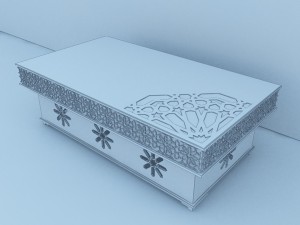 traditional moroccan table Model 3D