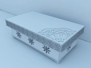 traditional moroccan table 3D Model