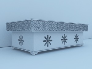 traditional moroccan table Model 3D