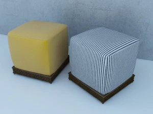 asiento tradicional marroqu&iacute; Modelo 3D