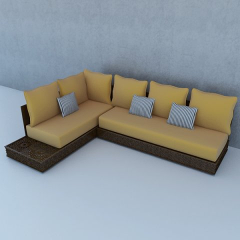 traditional moroccan lounge Modelo 3D .c4d .max .obj .3ds .fbx .stl .blend 