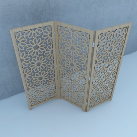 traditional moroccan wood screens 3D मॉडल .c4d .max .obj .3ds .fbx .stl .blend 