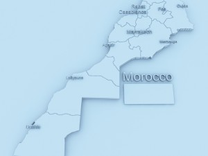 morocco country map 3D 模型