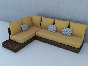 traditional moroccan lounge complet 3D Model