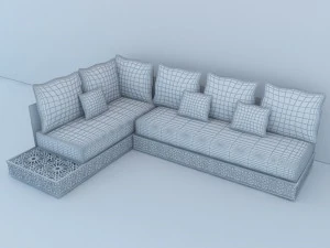 traditional moroccan lounge complet 3D Model