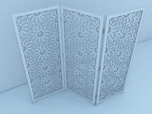 traditional moroccan lounge complet 3D Model