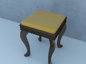traditional moroccan seat 3D Model