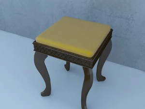 asiento tradicional marroqu&iacute; Modelo 3D