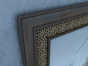 traditional moroccan mirror 3D Model
