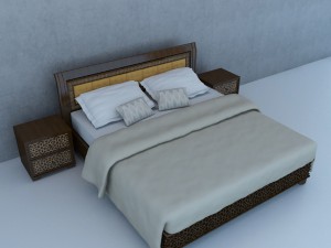 traditional moroccan bed 3D 모델