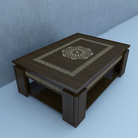 moroccan table 3D Model .c4d .max .obj .3ds .fbx .stl .blend 
